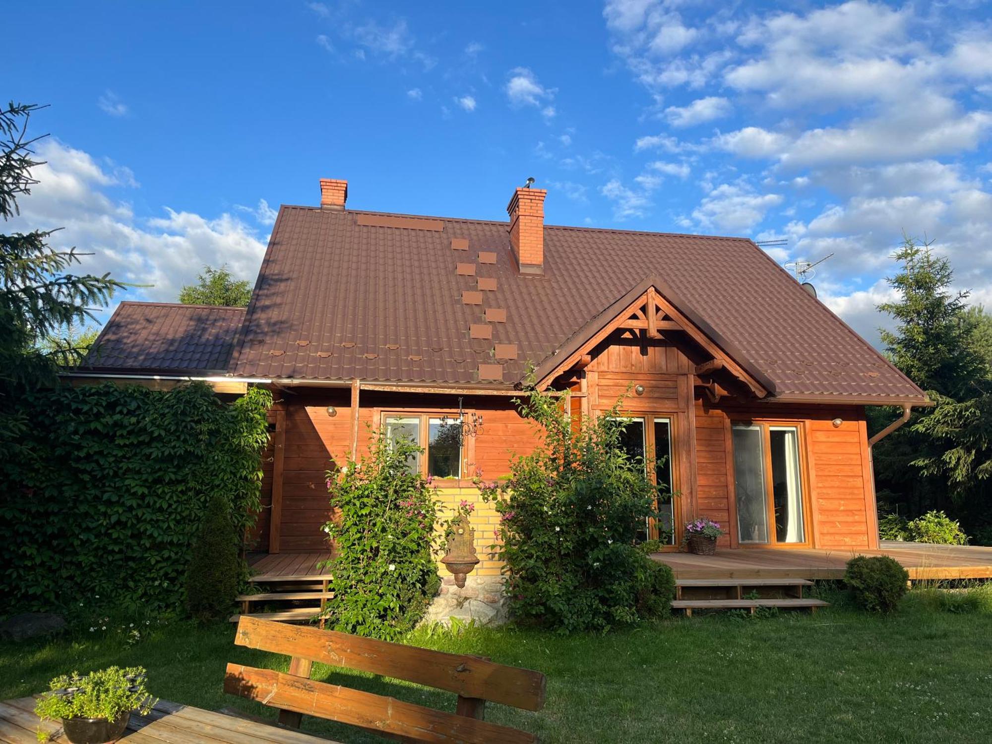 Drewniany Dom W Cudownej Okolicy "Twoja Ostoja" Villa Brusy Buitenkant foto